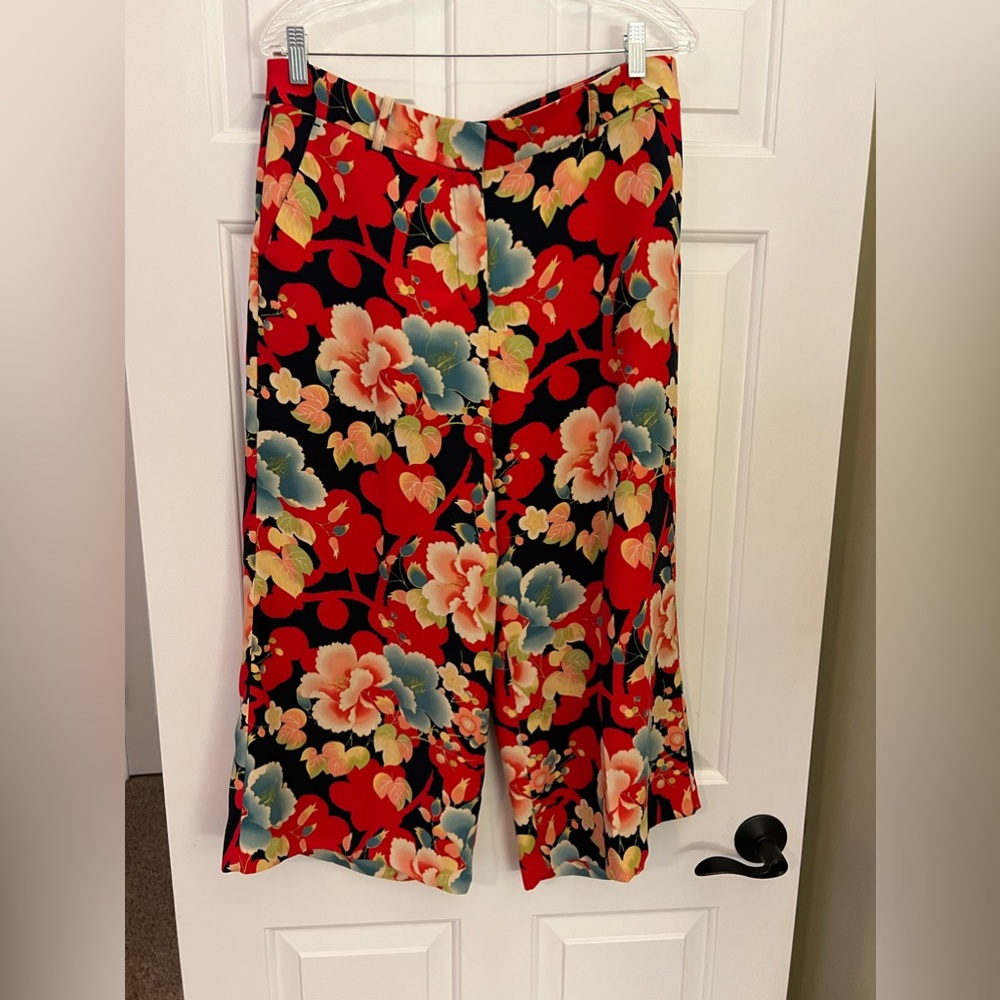 Loft floral slacks.